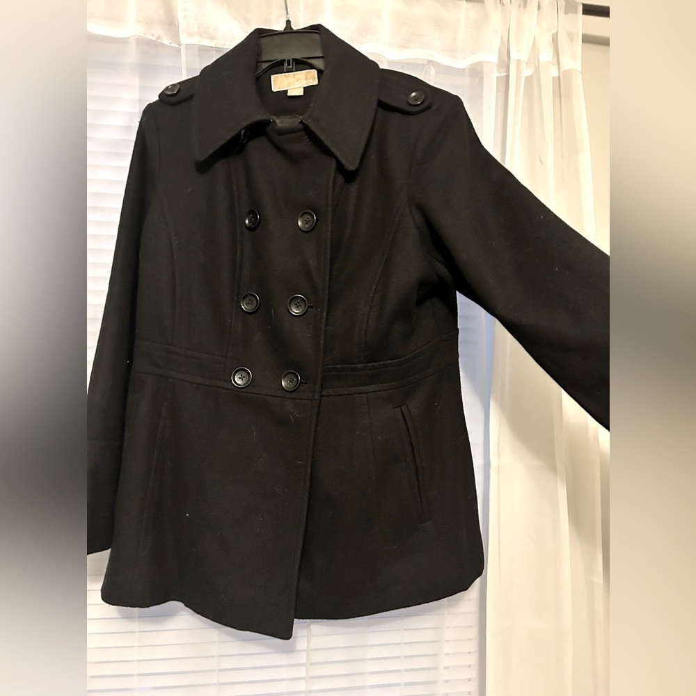 MK large black coat